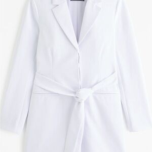 Abercrombie & Fitch White Belted Dress